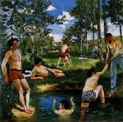 Frederic Bazille Summer Scene painting